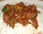 Beef with mushrooms