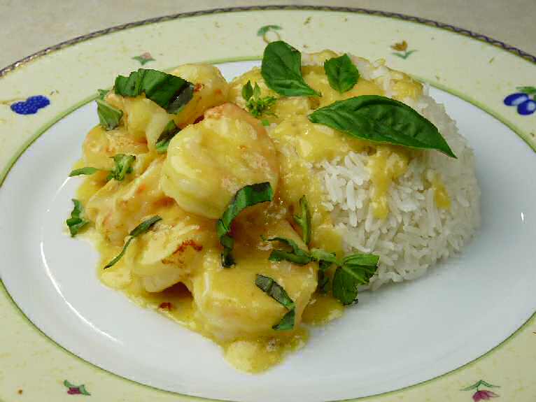 Garlic Cream Prawns