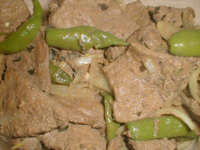 fried ox liver